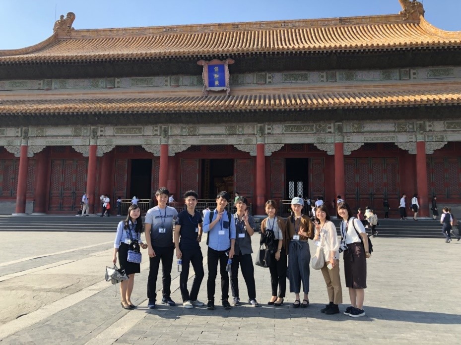 Sさんが2018日中友好大学生訪中団の一員として中国に訪問